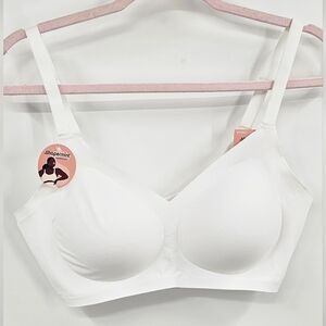 Shapermint Wireless White Bra NWT Size 36DD
